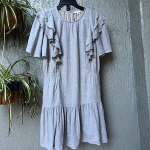 Joie Caliana Ruffle Lace Mini Dress Medium EUC